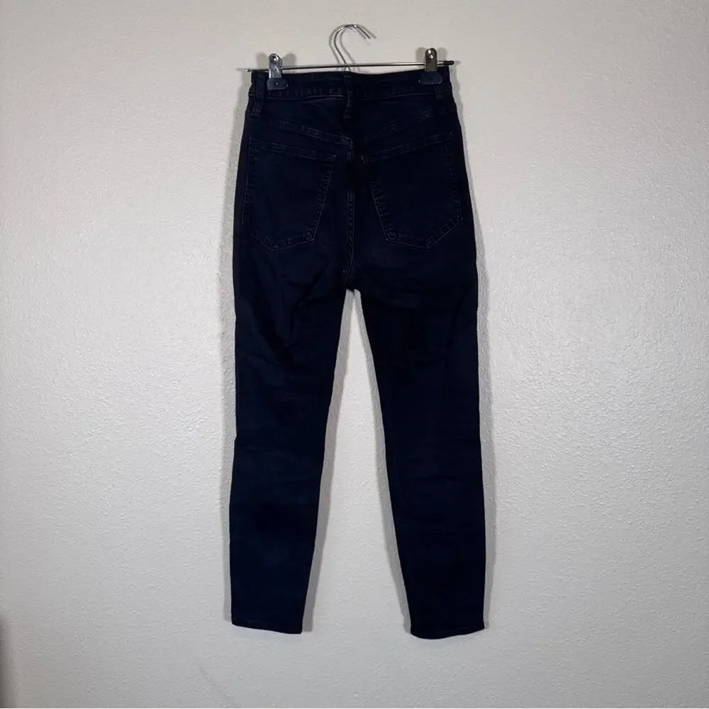 Madewell Black Curvy High Rise Skinny Jeans Womens 25 Fall Denim Casual